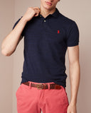 Slim fit polo van piqué